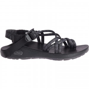 Black Chacos ZX/2 Cloud Dual-Strap Cushioned Wide Width Sandal | OFE-830674