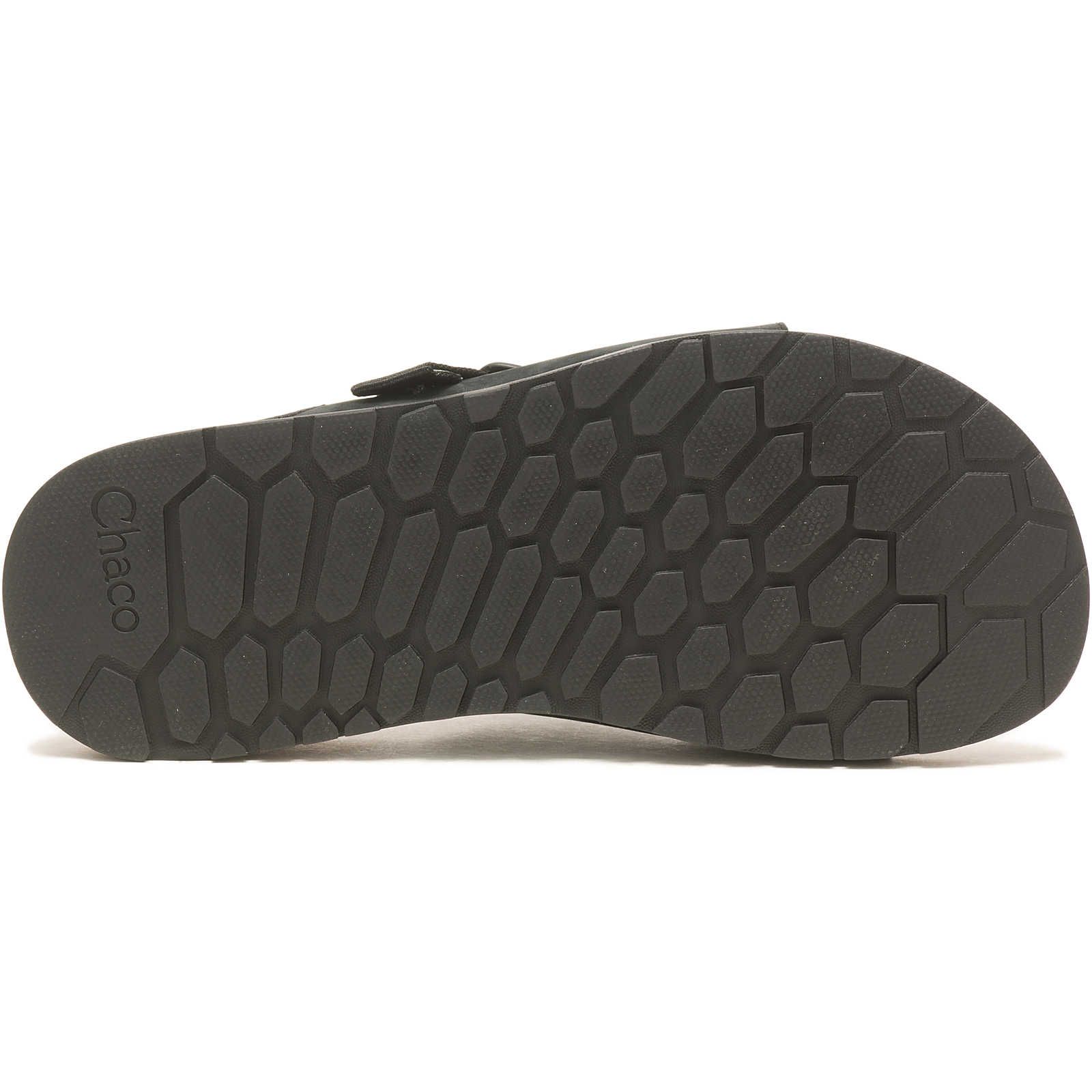 Black Chacos Lowdown Leather Slide | XBS-624387