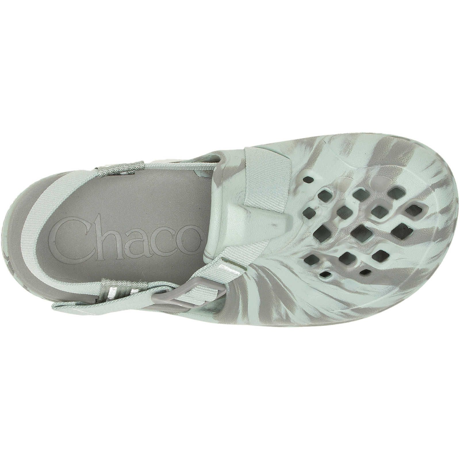 Green White Chacos Chillos Clog | RLY-876549