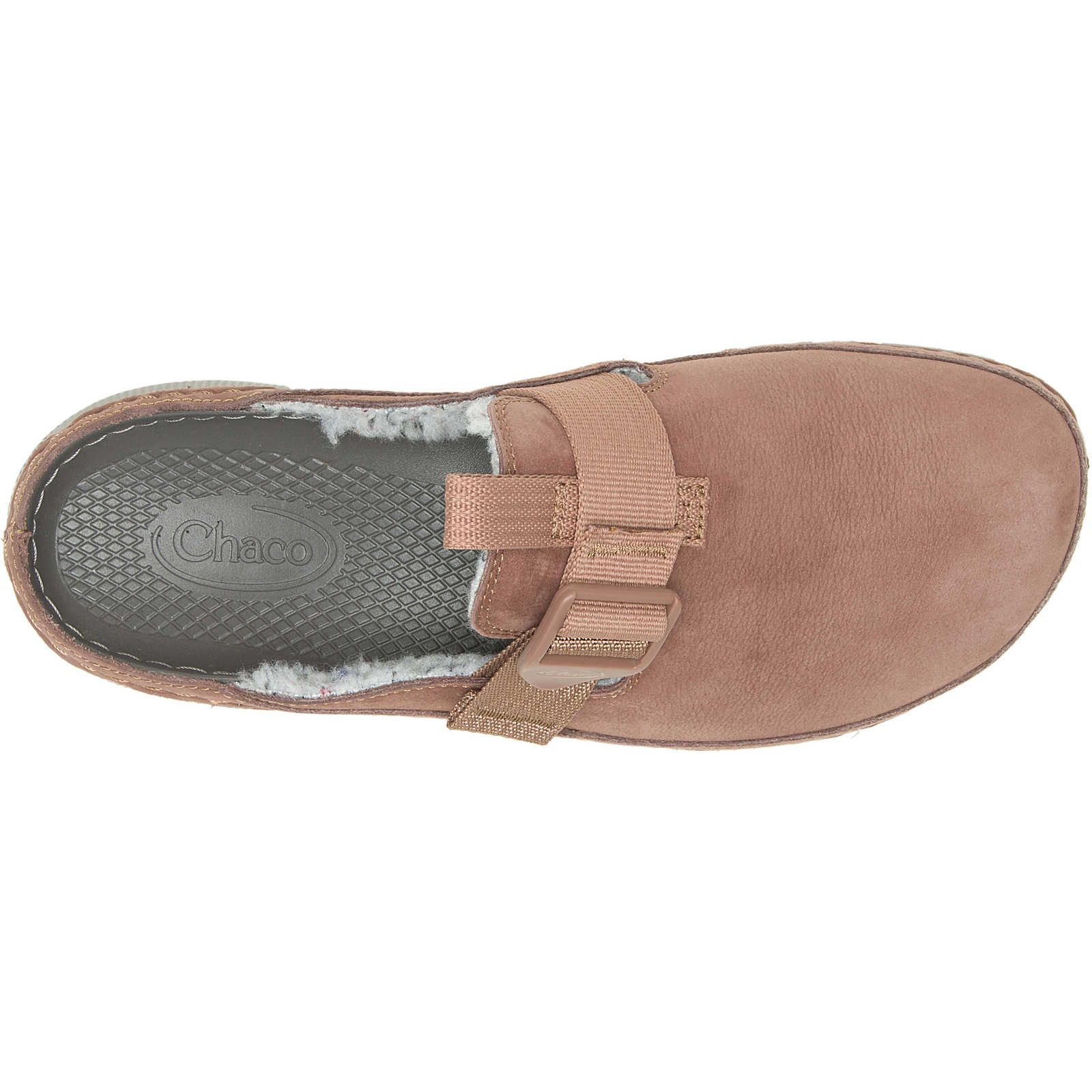 Pink Brown Chacos Paonia Clog Fluff | PTE-490831