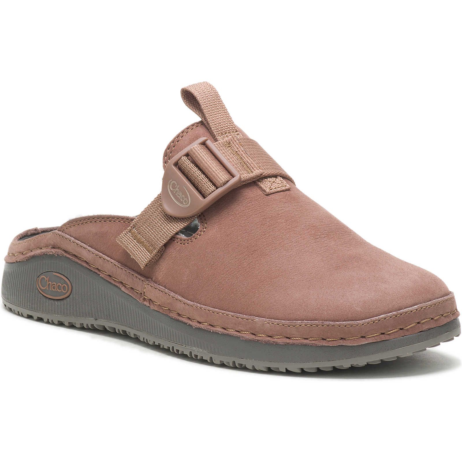 Pink Brown Chacos Paonia Clog Fluff | PTE-490831